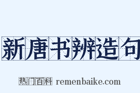新唐书辨造句是什么意思的图片